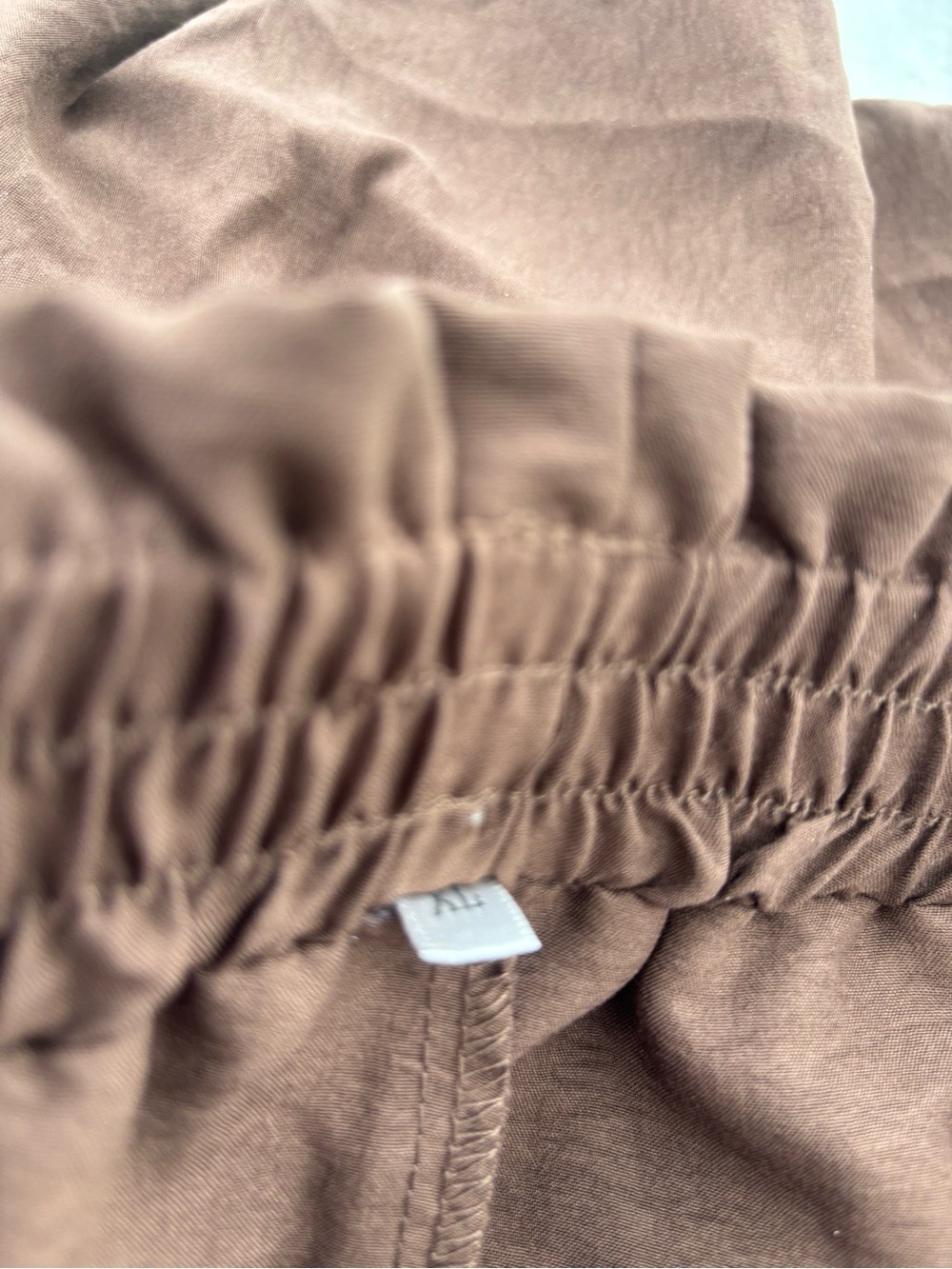 Brown Bubble Hem Skirt Women XL - Picture 11 of 14